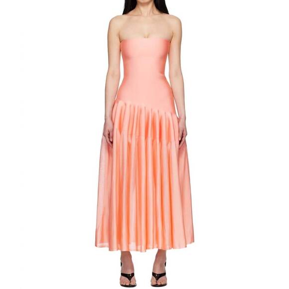 ALAIA Dresses & Skirts - NEW ALAIA godet dress in peche